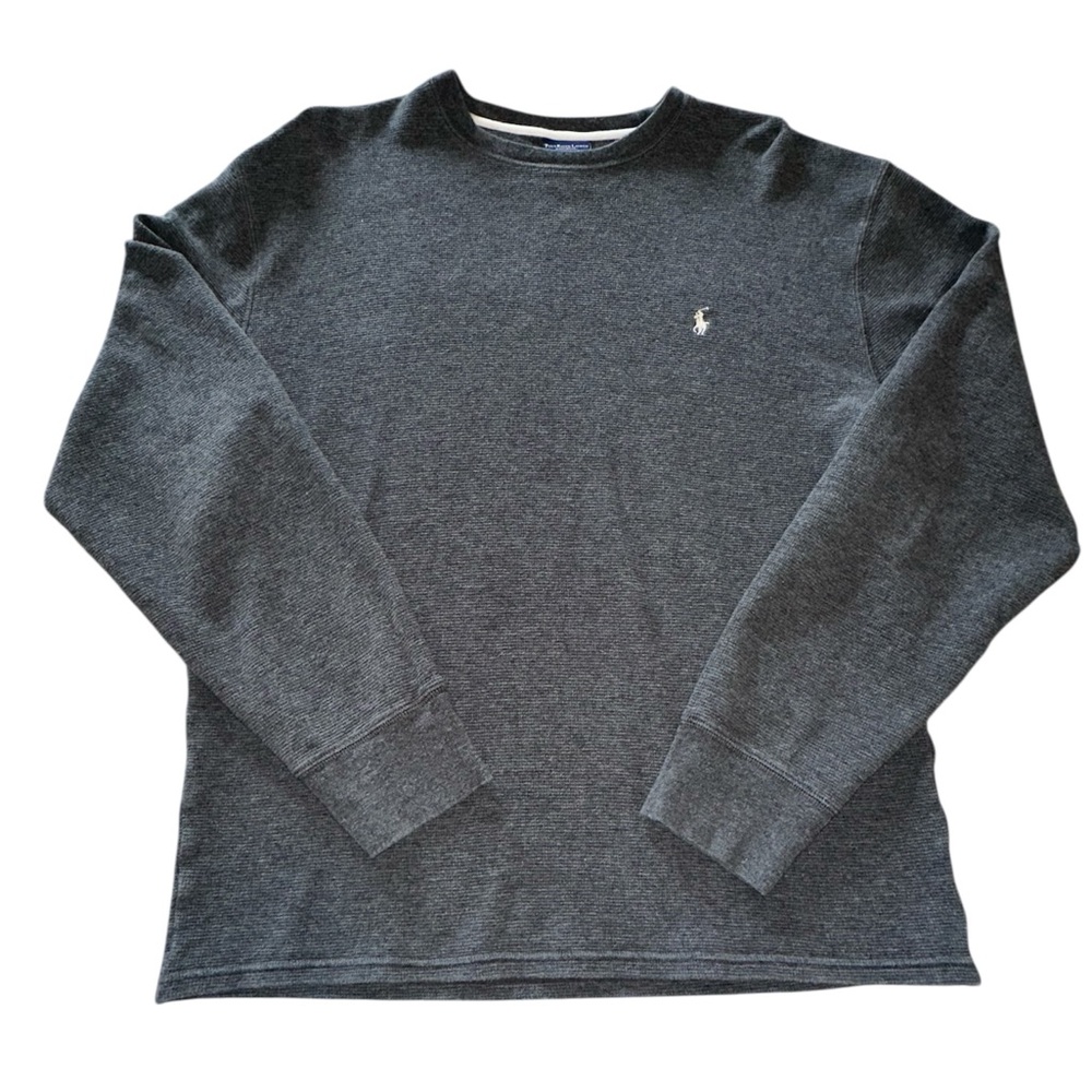 Polo Ralph Lauren Waffle Knit Pullover Long Sleeve Shirt